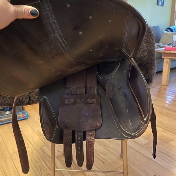 17” Pessoa Pro Vivaldi II close contact saddle, half deep seat. - Picture 2 of 5